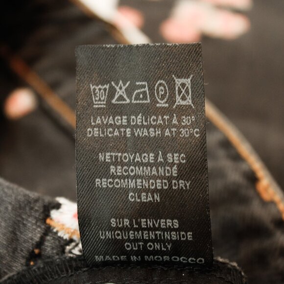 NWT! Runway Collectors! ISABEL MARANT ‘Holan’ Cherry Blossom Embroidered Jeans - Picture 15 of 16